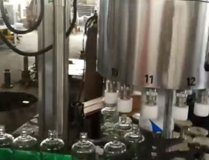 12头高**全自动灌装机，塑料盖自动提升理盖挂盖机